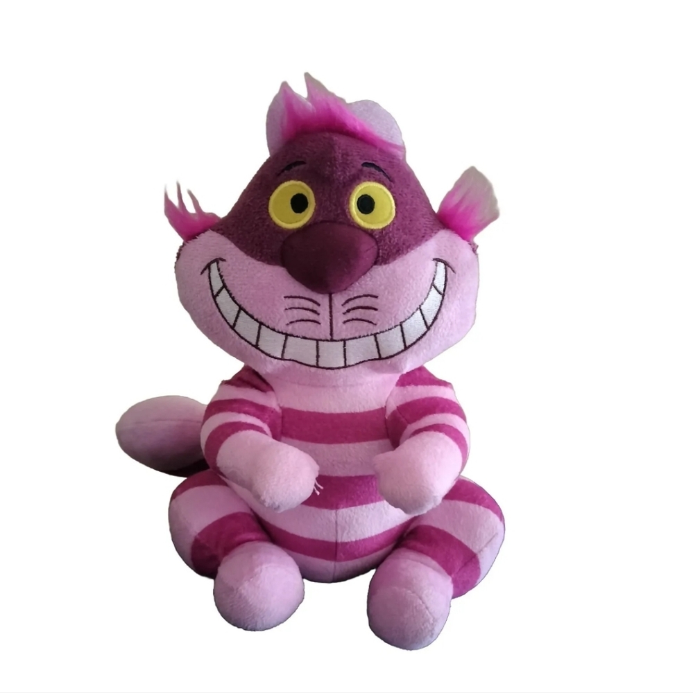 Disney Alice in Wonderland Cheshire Cat Pink Stuffed Plush Animal